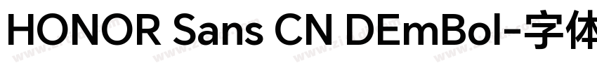 HONOR Sans CN DEmBol字体转换
